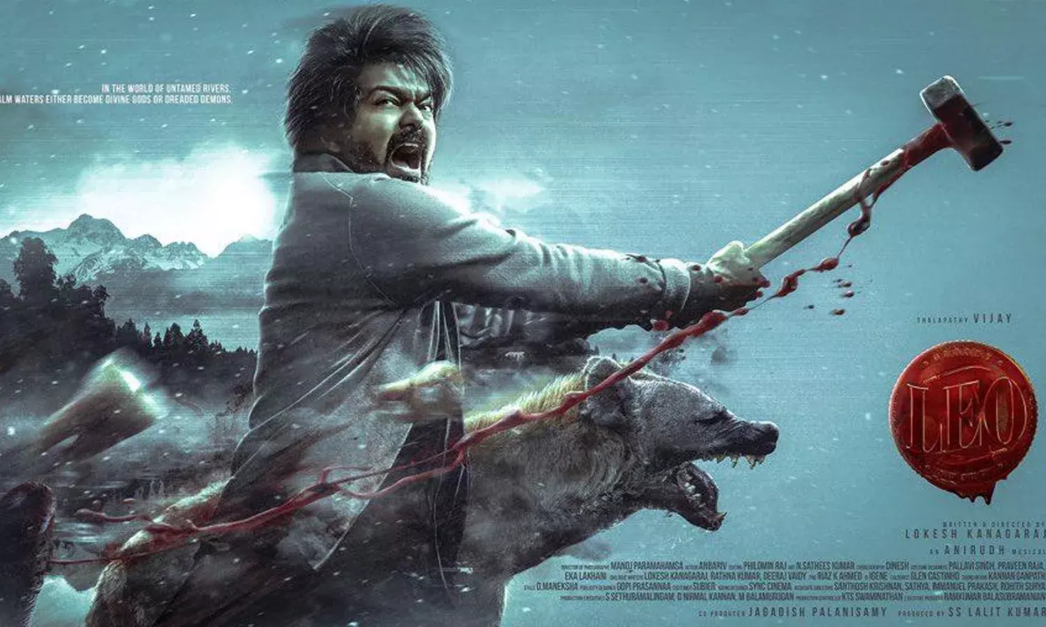Thalapathy Vijay, New Movie Leo, first look poster, Kollywood