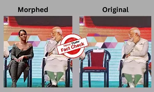 FactCheck : ప్రధాని నరేంద్ర మోదీ సింగర్ రిహన్నాను చూస్తూ ఉండిపోయారా?