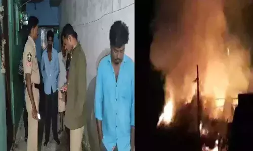 Kuppam, Bomb blast, House, Two Injured