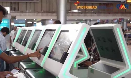 Hyderabad Airport , Self-Baggage Drop Facility, GHIAL, Telangana