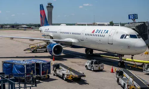 Texas, airport worker, Delta plane engine, international news