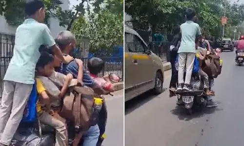 Mumbai man, Mumbai Traffic Police, Scooty ride