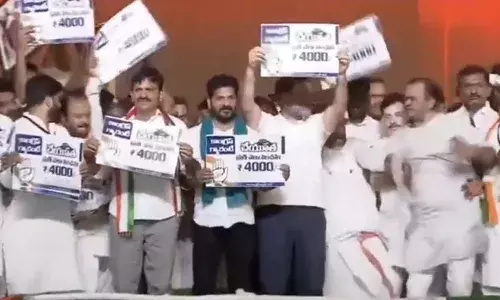 Komatireddy Venkat Reddy, Bhatti Vikramarka, Rahul Gandhi, Khammam