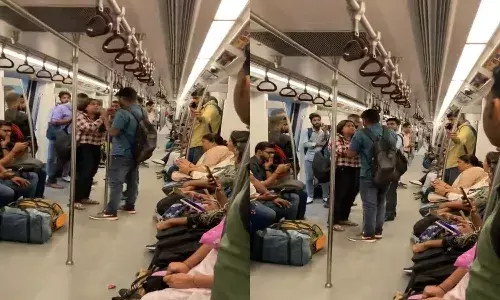 Delhi Metro, Girl, Slapped, Man, Video Viral,