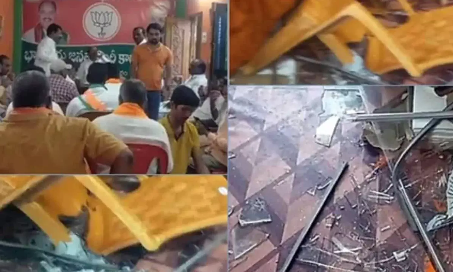 Telangana, BJP clash, Narasampet, Warangal