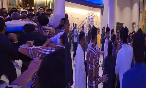 NTR, Lokesh, Fans Fight, Thana Conference,