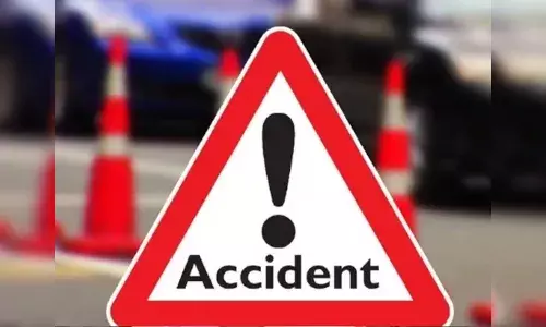 Wedding bus,  Sagar canal, Prakasam district, APnews