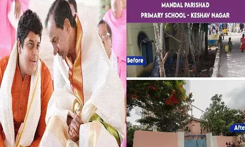 Himanshu, Minister KTR, School Redevelop,