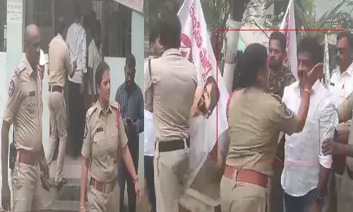 Srikalahasti, CI Anju Yadav, Slap, Janasena Leader,