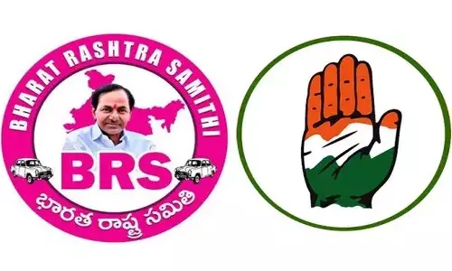 BRS, Congress, flexis, Karimnagar District
