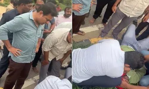 మానవత్వం చాటుకున్న కేటీఆర్