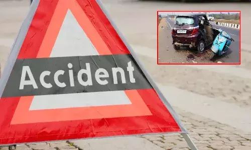 Car Wrong Route, Accident, one Dead, Ghaziabad,