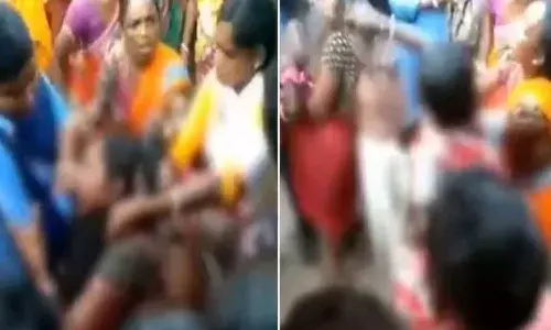 West Bengal,  two women, half-naked,