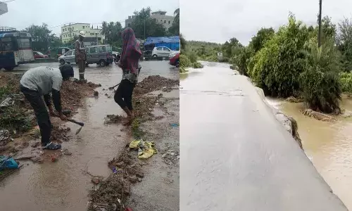 Telangana, Flood Effect, Warangal-Hyderabad, Highway
