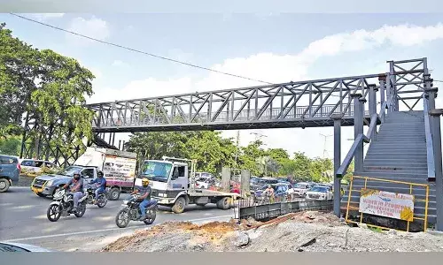 Hyderabad, Pedestrians , walking on roads