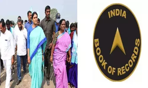 YS Sharmila, padayatra,  india book of records,