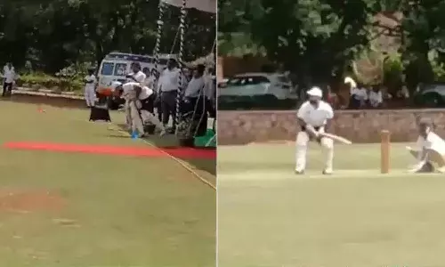 ఏ సపోర్ట్ లేకుండా మైదానాన్ని తాకి.. బ్యాటింగ్కు దిగిన పంత్.. వీడియో వైరల్