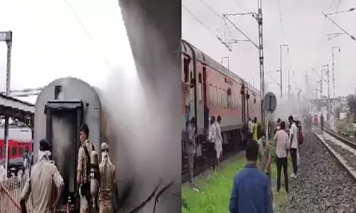 Fire accident,  two trains, one day ,