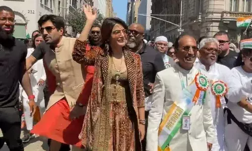 Samantha,  america, India Day Parade,