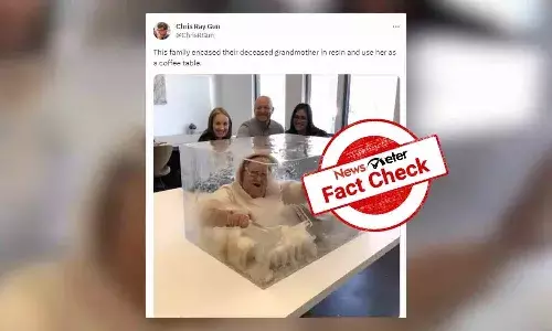 FactCheck : గడ్డ కట్టిపోయిన ఐస్ లో బామ్మ ఉండడం నిజమైనది కాదు.. ఆర్టిఫీషియల్ ఇంటెలిజెన్స్ తో క్రియేట్ చేసింది