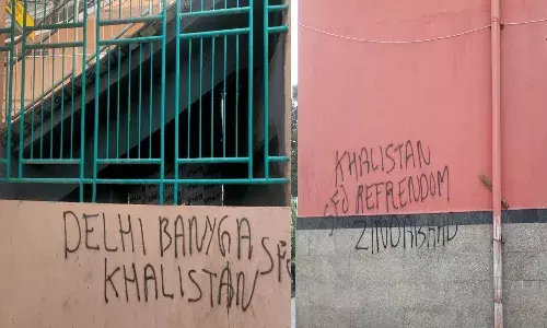 Delhi, Metro Stations, Khalistan slogans,