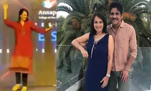 Amala, Dance Video, Viral, Nagarjuna Song,