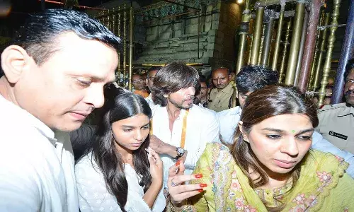 Shah Rukh Khan, Suhana Khan, Nayanthara, Tirupati temple, Jawan