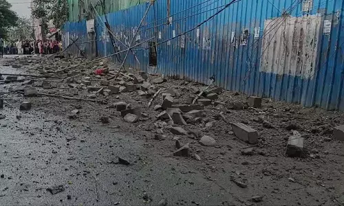 Three People Died, Construction Building Wall Collapsed, Kphb, Hyderabad