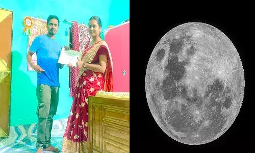 Man bought, land on moon, wife, west bengal,