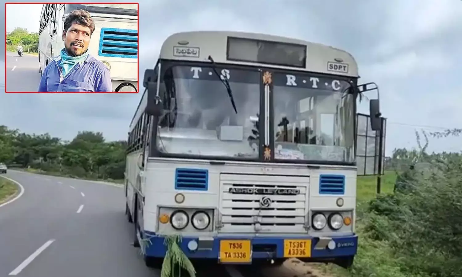 thief hijacked RTC bus, Siddipet depot, Rajanna sirisilla