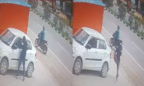 Rs.5 lakh, theft, nalgonda, cctv