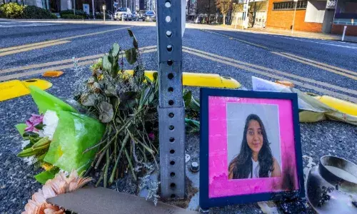 Degree,  jaahnavi,   US, Road Accident,