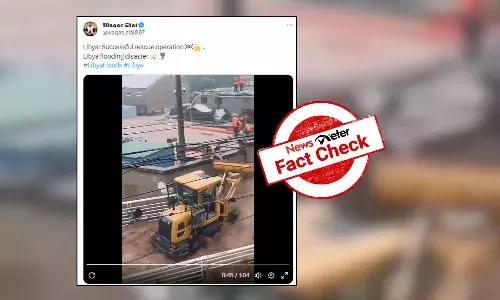 FactCheck : చైనాకు చెందిన వీడియో లిబియాలో చోటు చేసుకున్నదంటూ ప్రచారం