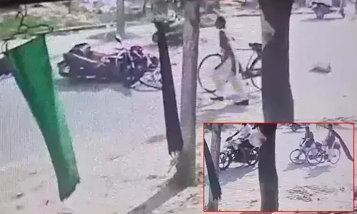 Uttar Pradesh, girl falls off cycle, Crime news