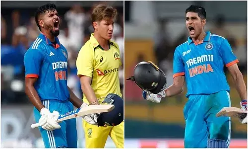 శ్రేయస్ అయ్యర్, శుభ్మన్ గిల్ సెంచరీలు.. భారీ స్కోరు దిశగా భారత్