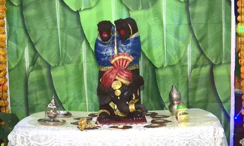 Mumbai woman, edible Ganesh idol, chocolate, millets