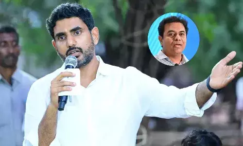 కేటీఆర్ కు కౌంటర్ ఇచ్చిన నారా లోకేష్