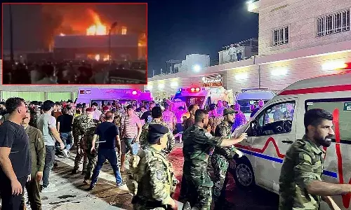 fire, wedding hall, northern Iraq, international news