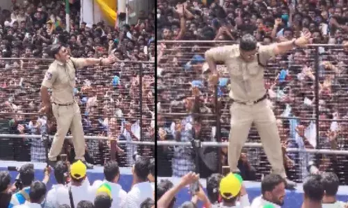 Telangana, Police, Dance,  ganesh immersion, Hyderabad,