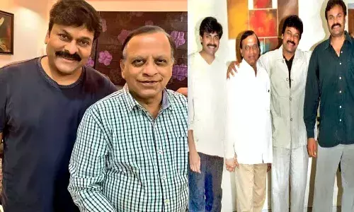 Mega star chiranjeevi, emotional post,  writer satyanand,