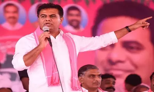 Telangana, Minister KTR, Fire,  Congress, BJP,