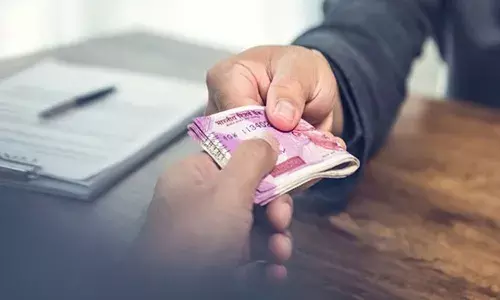 Banjarahills, CI, caught,  ACB,  bribe,