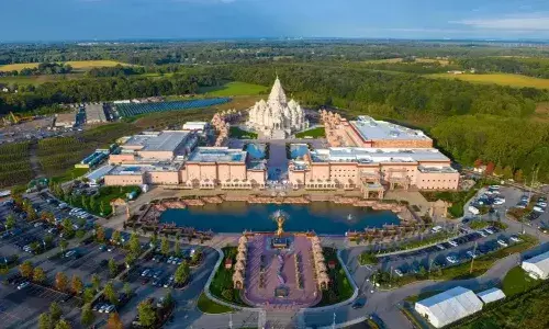 world, second largest, hindu temple,  america,