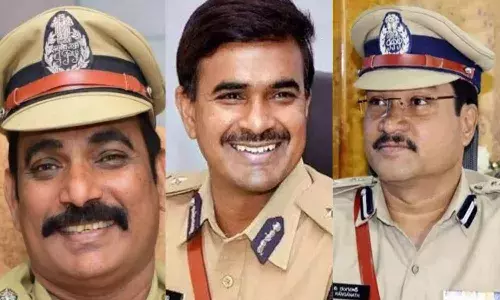 major reshuffle,  8 sps transferred, telangana elections,