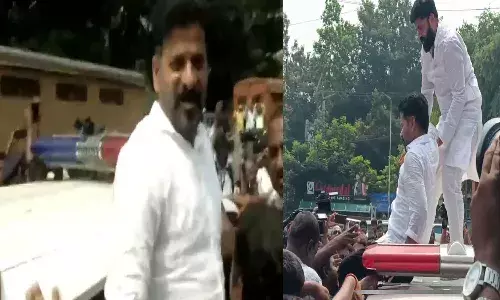 Hyderabad, gunpark, high tension, tpcc chief, revanth reddy  ,