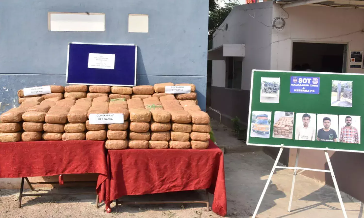 Rs.1 crore valuable, ganja, seized,  hyderabad,