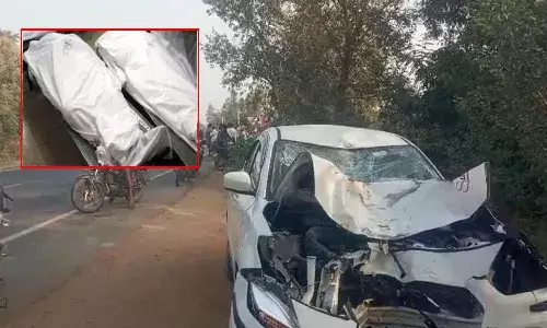 warangal, accident, father, daughter, died,