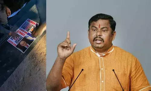MLA Raja Singh, anti Israel posters, Hyderabad