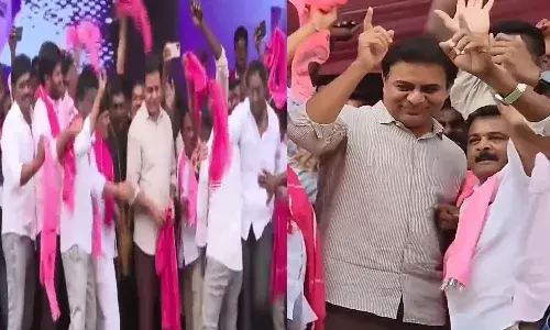 ktr, dance, election, campaign, brs, yellareddypet,
