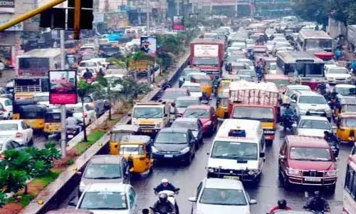 Traffic, restrictions,  Hyderabad, Modi tour,